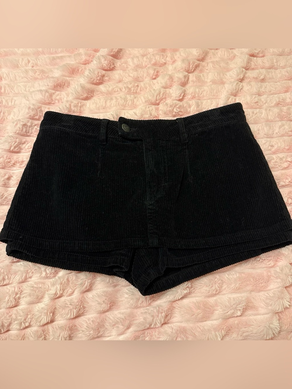 We the free black corduroy gallivanting peekaboo skort
